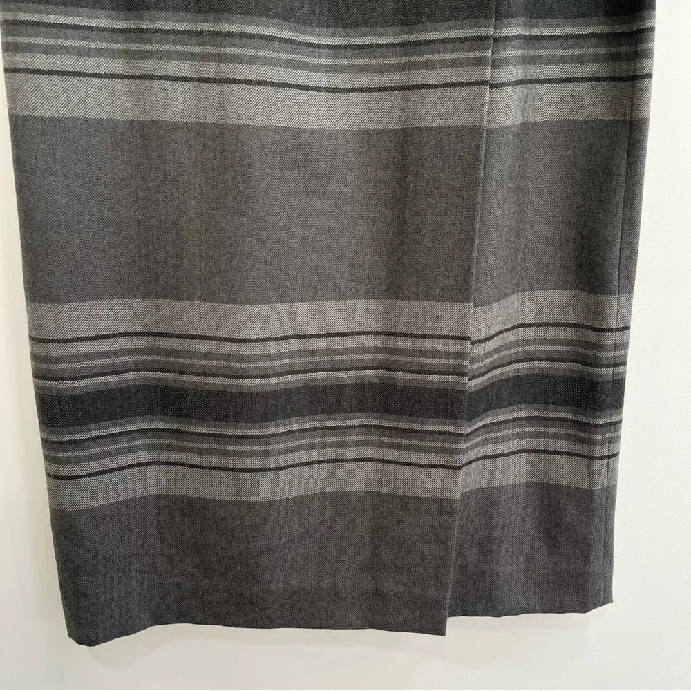 Vintage Lauren Ralph Lauren Wool Gray Wrap Skirt Maxi Blanket Skirt Size 14 - Picture 5 of 12